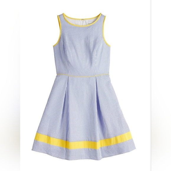 Ellie Blue and Yellow Dress size Small - Picture 1 of 16